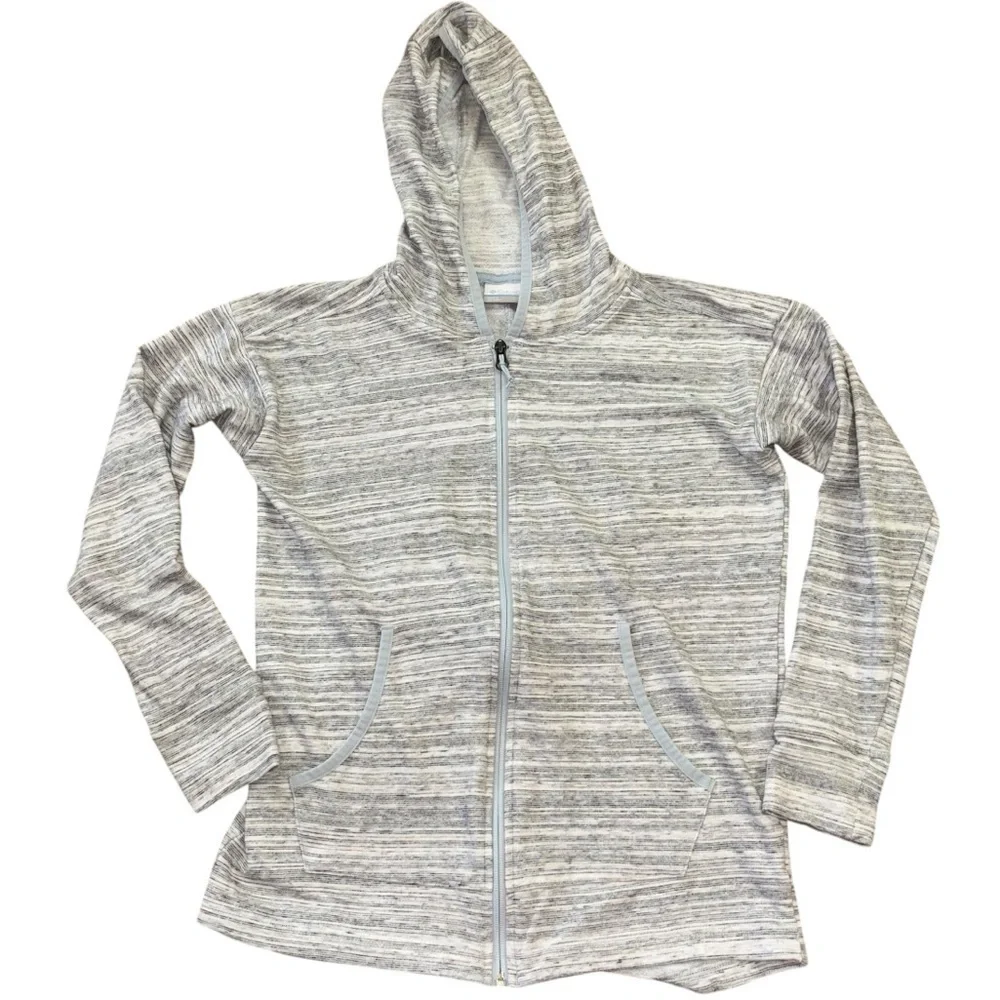 Columbia Zip Up Hooded Gray Sweatshirt Women’s XS Comfortable Casual Outdoor